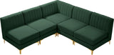 Alina Velvet Modular Sectional Sofa – Modern Deep Channel Tufting, Custom Configurations & Comfort