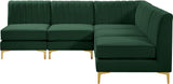 Alina Velvet Modular Sectional Sofa – Modern Deep Channel Tufting, Custom Configurations & Comfort