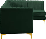 Alina Velvet Modular Sectional Sofa – Modern Deep Channel Tufting, Custom Configurations & Comfort