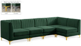 Alina Velvet Modular Sectional Sofa – Modern Deep Channel Tufting, Custom Configurations & Comfort