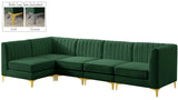 Alina Velvet Modular Sectional Sofa – Modern Deep Channel Tufting, Custom Configurations & Comfort