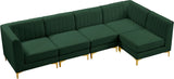 Alina Velvet Modular Sectional Sofa – Modern Deep Channel Tufting, Custom Configurations & Comfort