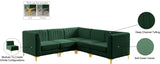 Alina Velvet Modular Sectional Sofa – Modern Deep Channel Tufting, Custom Configurations & Comfort