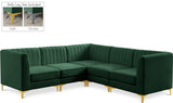 Alina Velvet Modular Sectional Sofa – Modern Deep Channel Tufting, Custom Configurations & Comfort