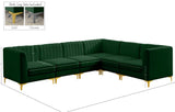 Alina Velvet Modular Sectional Sofa – Modern Deep Channel Tufting, Custom Configurations & Comfort