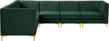 Alina Velvet Modular Sectional Sofa – Modern Deep Channel Tufting, Custom Configurations & Comfort