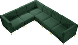 Alina Velvet Modular Sectional Sofa – Modern Deep Channel Tufting, Custom Configurations & Comfort