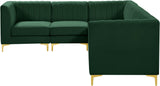 Alina Velvet Modular Sectional Sofa – Modern Deep Channel Tufting, Custom Configurations & Comfort