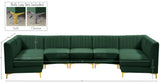 Alina Velvet Modular Sectional Sofa – Modern Deep Channel Tufting, Custom Configurations & Comfort