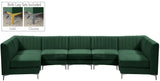 Alina Velvet Modular Sectional Sofa – Modern Deep Channel Tufting, Custom Configurations & Comfort
