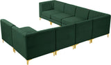 Alina Velvet Modular Sectional Sofa – Modern Deep Channel Tufting, Custom Configurations & Comfort