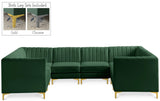 Alina Velvet Modular Sectional Sofa – Modern Deep Channel Tufting, Custom Configurations & Comfort
