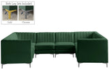 Alina Velvet Modular Sectional Sofa – Modern Deep Channel Tufting, Custom Configurations & Comfort