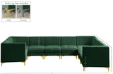 Alina Velvet Modular Sectional Sofa – Modern Deep Channel Tufting, Custom Configurations & Comfort