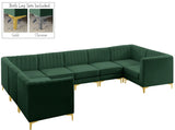 Alina Velvet Modular Sectional Sofa – Modern Deep Channel Tufting, Custom Configurations & Comfort