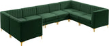 Alina Velvet Modular Sectional Sofa – Modern Deep Channel Tufting, Custom Configurations & Comfort