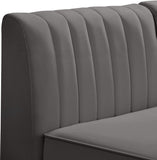 Alina Modular Corner Chair - Stylish Contemporary Design with Deep Channel Tufting for Comfort