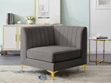 Alina Modular Corner Chair - Stylish Contemporary Design with Deep Channel Tufting for Comfort