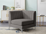 Alina Modular Corner Chair - Stylish Contemporary Design with Deep Channel Tufting for Comfort