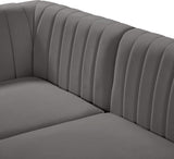 Alina Velvet Modular Sectional Sofa – Elegant Deep Channel Tufting, Custom Configurations & Comfort