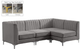 Alina Velvet Modular Sectional Sofa – Elegant Deep Channel Tufting, Custom Configurations & Comfort