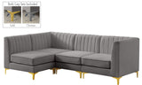 Alina Velvet Modular Sectional Sofa – Elegant Deep Channel Tufting, Custom Configurations & Comfort