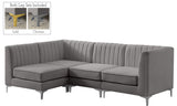 Alina Velvet Modular Sectional Sofa – Elegant Deep Channel Tufting, Custom Configurations & Comfort