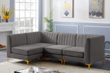 Alina Velvet Modular Sectional Sofa – Elegant Deep Channel Tufting, Custom Configurations & Comfort