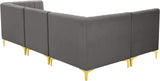 Alina Velvet Modular Sectional Sofa – Elegant Deep Channel Tufting, Custom Configurations & Comfort