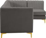 Alina Velvet Modular Sectional Sofa – Elegant Deep Channel Tufting, Custom Configurations & Comfort