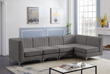 Alina Velvet Modular Sectional Sofa – Elegant Deep Channel Tufting, Custom Configurations & Comfort