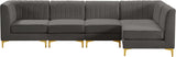 Alina Velvet Modular Sectional Sofa – Elegant Deep Channel Tufting, Custom Configurations & Comfort