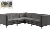 Alina Velvet Modular Sectional Sofa – Elegant Deep Channel Tufting, Custom Configurations & Comfort