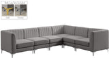 Alina Velvet Modular Sectional Sofa – Elegant Deep Channel Tufting, Custom Configurations & Comfort