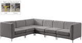 Alina Velvet Modular Sectional Sofa – Elegant Deep Channel Tufting, Custom Configurations & Comfort