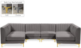 Alina Velvet Modular Sectional Sofa – Elegant Deep Channel Tufting, Custom Configurations & Comfort