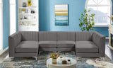 Alina Velvet Modular Sectional Sofa – Elegant Deep Channel Tufting, Custom Configurations & Comfort