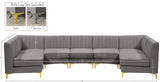 Alina Velvet Modular Sectional Sofa – Elegant Deep Channel Tufting, Custom Configurations & Comfort