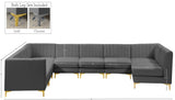 Alina Velvet Modular Sectional Sofa – Elegant Deep Channel Tufting, Custom Configurations & Comfort
