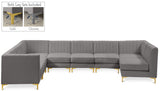 Alina Velvet Modular Sectional Sofa – Elegant Deep Channel Tufting, Custom Configurations & Comfort