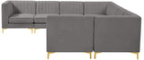 Alina Velvet Modular Sectional Sofa – Elegant Deep Channel Tufting, Custom Configurations & Comfort