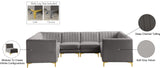 Alina Velvet Modular Sectional Sofa – Elegant Deep Channel Tufting, Custom Configurations & Comfort