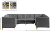 Alina Velvet Modular Sectional Sofa – Elegant Deep Channel Tufting, Custom Configurations & Comfort