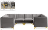 Alina Velvet Modular Sectional Sofa – Elegant Deep Channel Tufting, Custom Configurations & Comfort