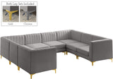 Alina Velvet Modular Sectional Sofa – Elegant Deep Channel Tufting, Custom Configurations & Comfort