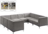 Alina Velvet Modular Sectional Sofa – Elegant Deep Channel Tufting, Custom Configurations & Comfort