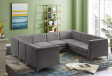 Alina Velvet Modular Sectional Sofa – Elegant Deep Channel Tufting, Custom Configurations & Comfort