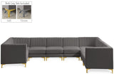 Alina Velvet Modular Sectional Sofa – Elegant Deep Channel Tufting, Custom Configurations & Comfort