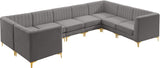 Alina Velvet Modular Sectional Sofa – Elegant Deep Channel Tufting, Custom Configurations & Comfort