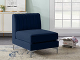 Alina Modular Contemporary Armless Chair with Deep Channel Tufting – Stylish & Customizable Seating
